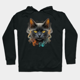 Cat Smoke Black Cat Hoodie